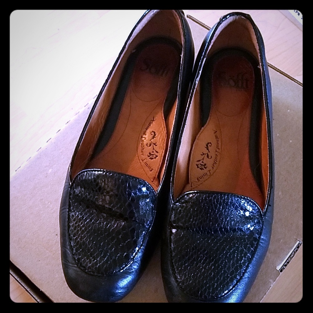Sofft Sofia black leather loafers 8/39